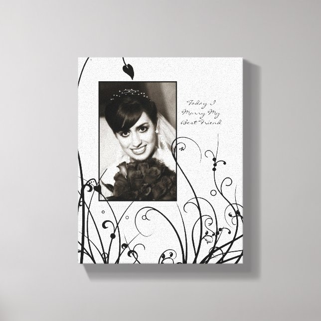 Wedding Custom Portrait Canvas (Front)