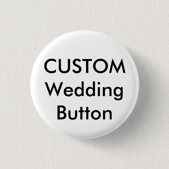 Wedding Custom Small 1.25" Round Button Pin (Front)