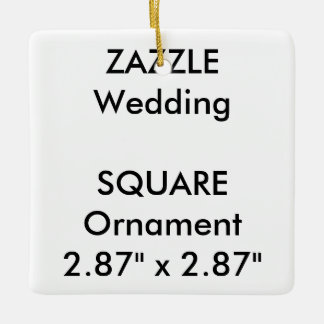 Wedding Custom SQUARE Hanging Ornament Decoration