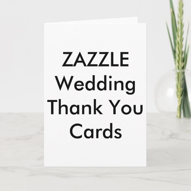 Wedding Custom Thank You Cards 5" x 7" (Front)