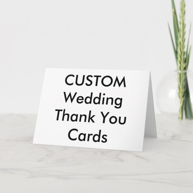 Wedding Custom Thank You Cards 7" x 5" (Front)