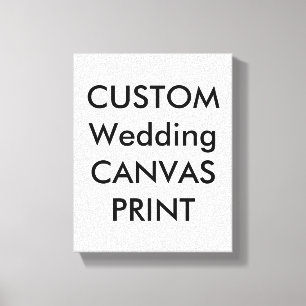 Wedding Custom Wrapped Canvas Print, 8" x 10"