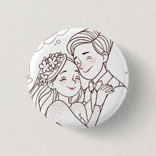 Wedding cute badge