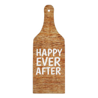 WEDDING CUTTING BOARD PADDLE, HAPPY EVER AFTER