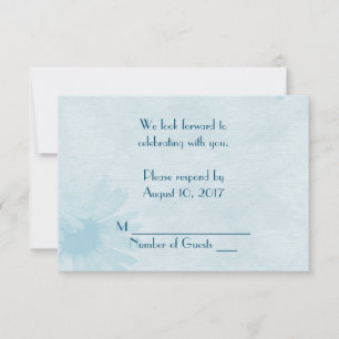 Wedding Daisy RSVP Invitation