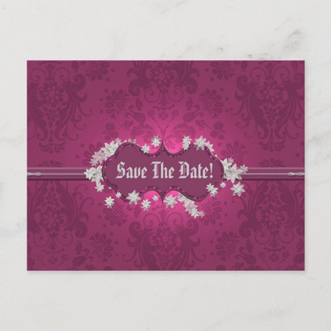 Wedding Date Announcement Postcard (Front)