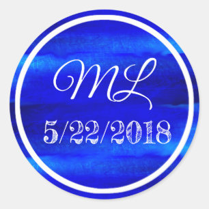 Wedding Date Bride and Groom Stickers