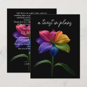 Wedding Date CHANGE Enclosure Card