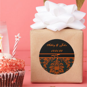 Wedding Date - Customised Classic Round Sticker