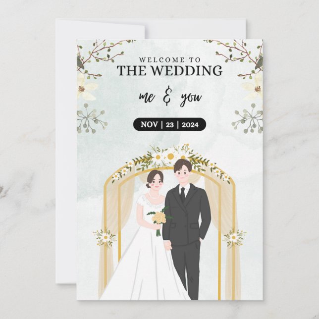 Wedding Date Invitation (Front)