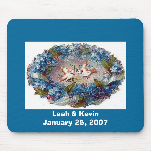 Wedding Date Mousepad (Front)