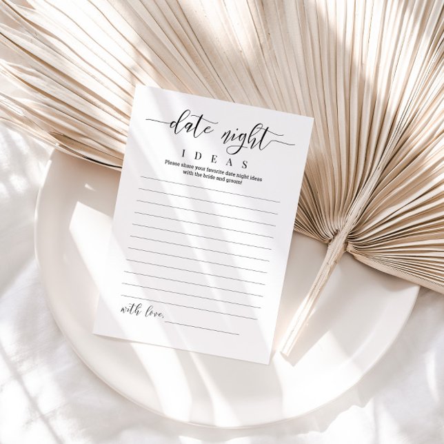 Wedding Date Night Ideas Card (Creator Uploaded)