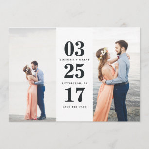 Wedding Date Save the Date Card