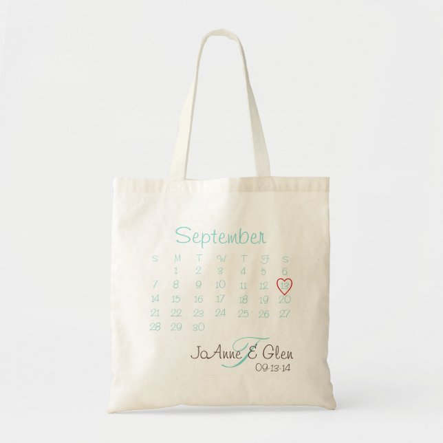Wedding Date Tote (Front)