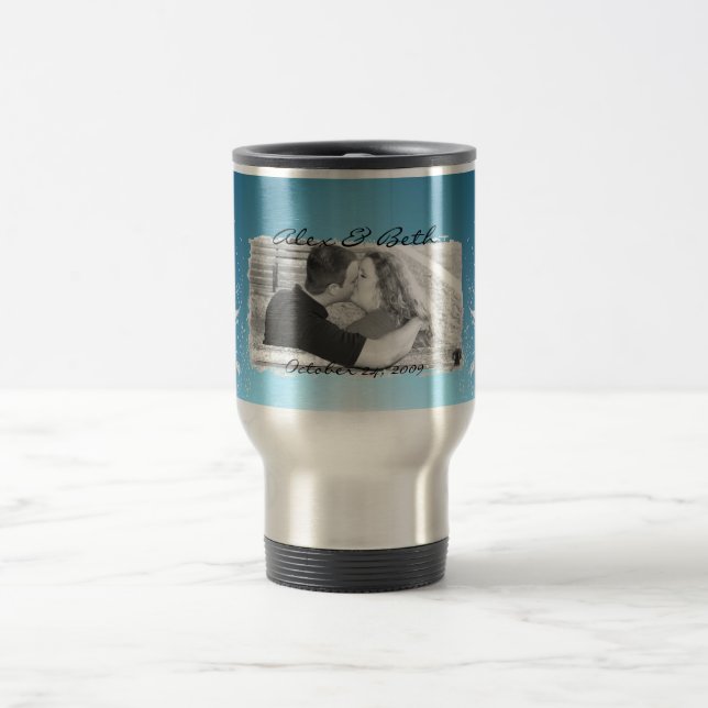 Wedding Date Travel Mug (Center)