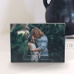 Wedding Date Trendy Lettered Custom Photo Block<br><div class="desc">This trendy hand-lettered photo block gorgeously shows off your favourite photo. Create a moment in time with this forever keepsake.</div>