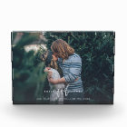 Wedding Date Trendy Lettered Custom Photo Block