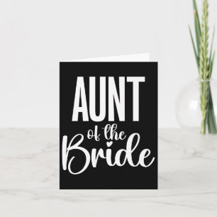 Wedding Day Aunt Of Bride Premium Card