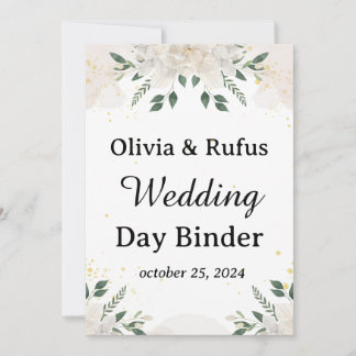 Wedding Day Binder Template Printable Wedding