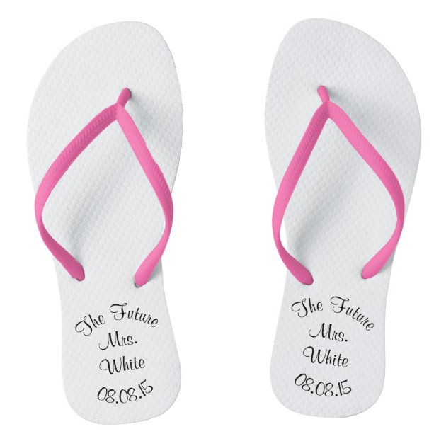 wedding day flip flops