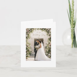 Wedding day celebration card