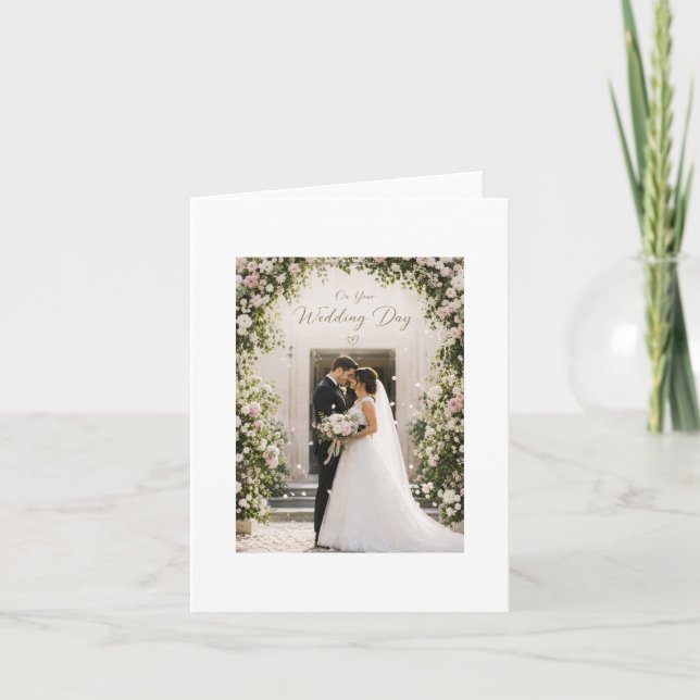 Wedding day celebration card (Front)