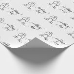 Wedding Day Champagne Glasses White Seamless Wrapping Paper<br><div class="desc">"Wedding Day Champagne Glasses White Seamless Wrapping Paper" offers a cute,  festive pattern of champagne glasses and "Wedding Day" text,  ideal for adding a sparkle to any wedding or bridal shower gift.</div>