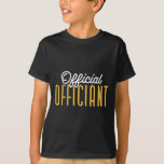 Wedding Day Clerical Officiant Ordained Minister C T-Shirt<br><div class="desc">Wedding Day Clerical Officiant Ordained Minister Clergy</div>