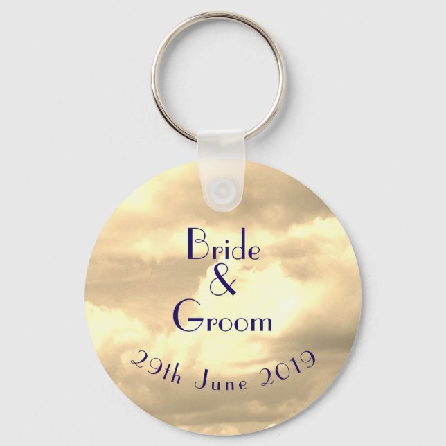 Wedding Day Commemorative Key Ring (Front)
