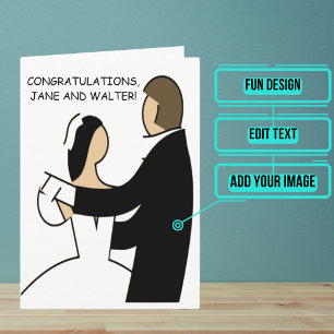 Wedding Day Congratulations Dancing Card