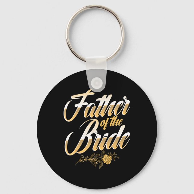 Wedding Day Father Of The Bride Bachelor Party Bri Key Ring (Front)
