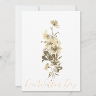 WEDDING DAY Flat Card INVITATION ART&DESIGN STYLE