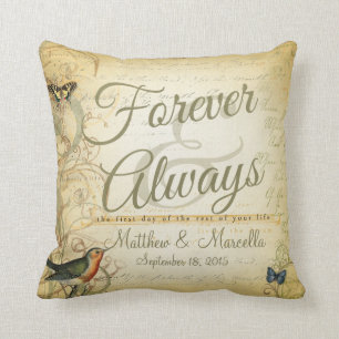 Wedding Day Forever & Always Cushion