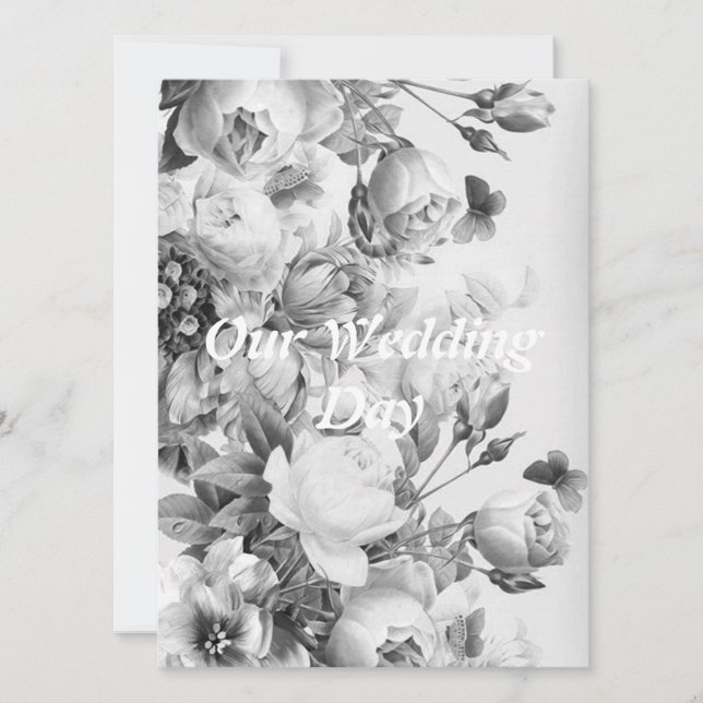 WEDDING DAY INVITATION ART&DESIGN STYLE  (Front)