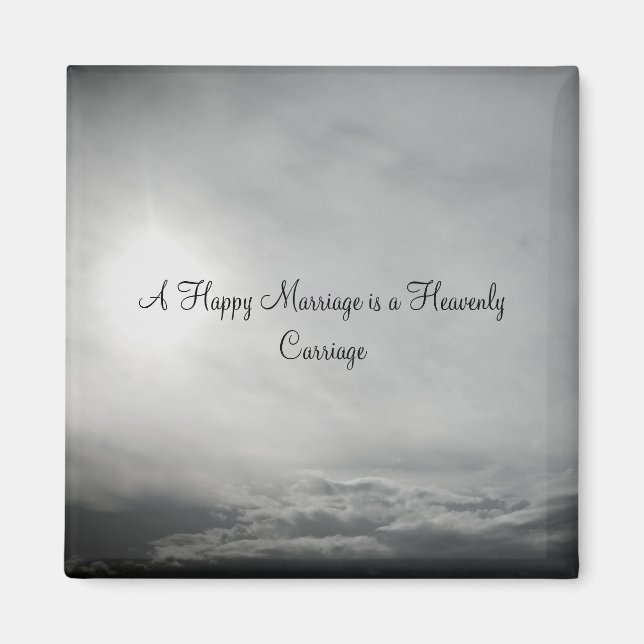 WEDDING DAY MAGNET ROMANTIC DESIGN STYLE (Front)
