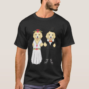 Wedding Day Married Dog Animal Dog Breeder T-Shirt