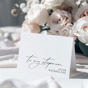 Wedding Day Message Card "To My Stepmom" 