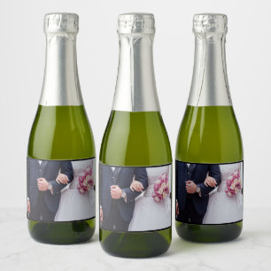 Wedding day mini Sparkling Wine labels !