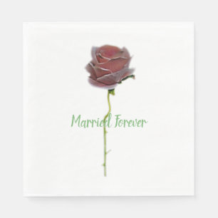WEDDING DAY ROMANTIC NAPKIN STYLE DESIGN