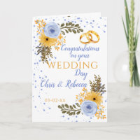 Wedding Day Rose Blue Yellow