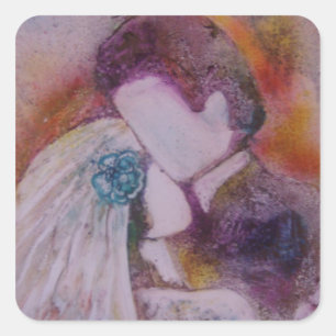 "Wedding Day" Square Sticker