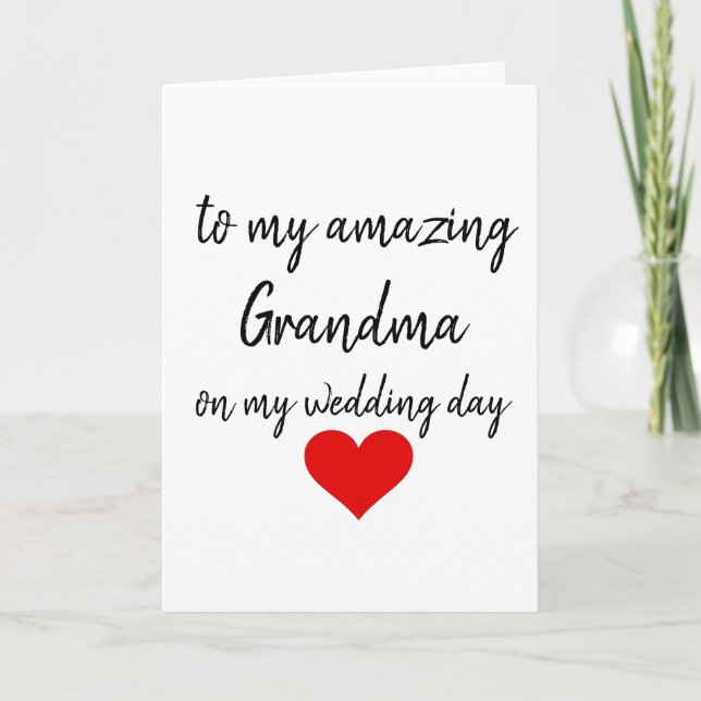 Wedding Day Thank You Amazing Grandma bestselling (Front)