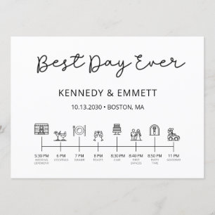 Wedding Day Timeline Program Programme