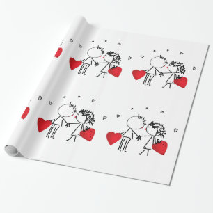 Wedding , day Valenine , love Wrapping Paper