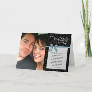 Wedding Day, Why Do I Love You - black w/ ribbon Card