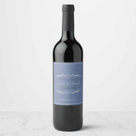 Wedding Day Wine Label