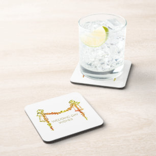 Wedding Day Wishes Coaster