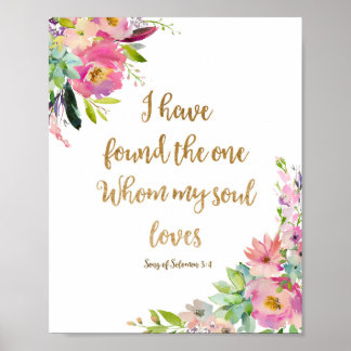 Wedding Decor Art Print "I have Found the One"