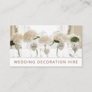 Wedding Decoration Hire Business Card