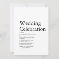 Wedding Definition party